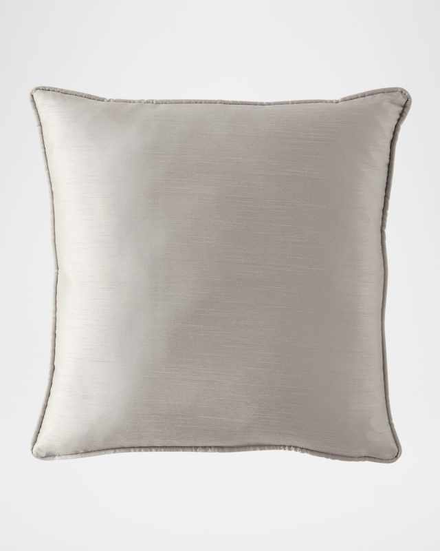 Rhea Faux Silk Pillow, 20" Square